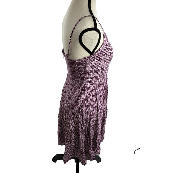 Old Navy Womens Fit and Flare Sundress Spaghetti Strap Patterned Size S - Picture 4 of 8